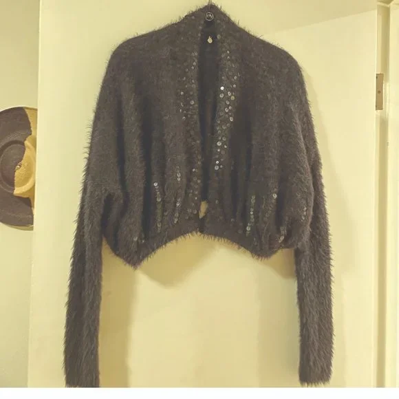 Anthropologie Knitted & Knotted - Black - Size M - Picture 2 of 6